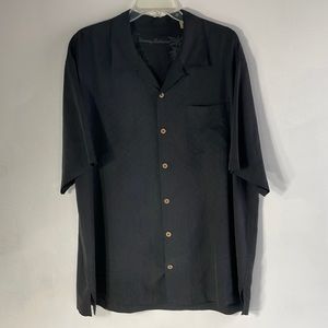 XL Tommy Bahama short sleeve shirt in black.